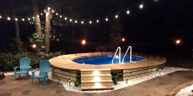 Above Ground Pool Landscaping Ideas on a Budget