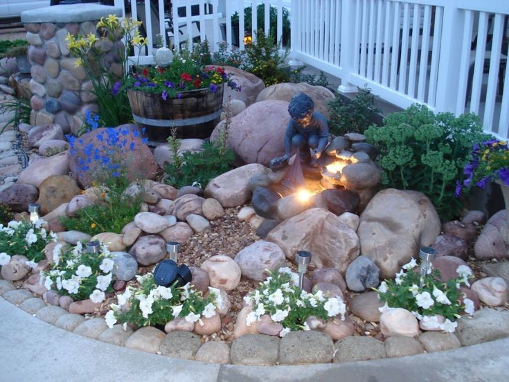 front yard landscaping ideas with rocks