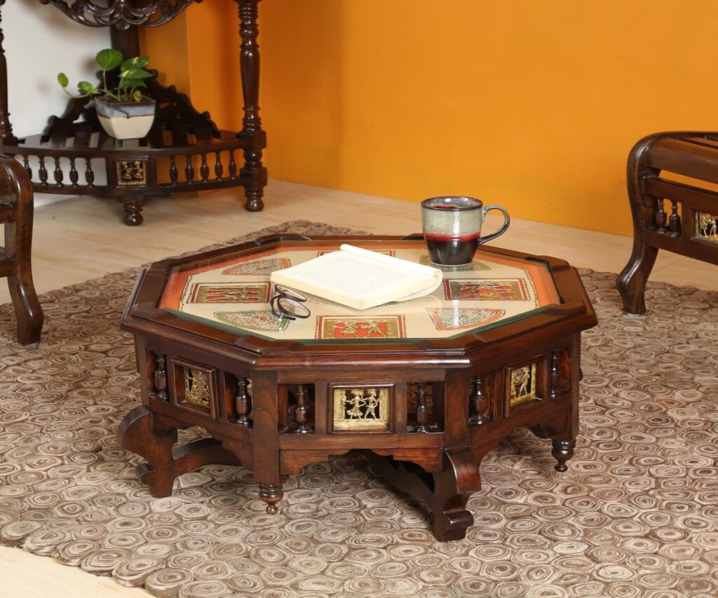 Elegant Centre Table Designs with Glass Top

