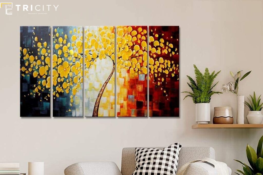 1. Hang a Large Scale Wall Art