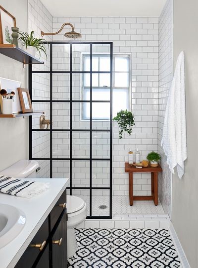 small walk in shower tile ideas
