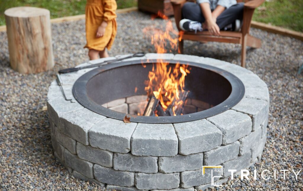 Fire Pit Dug in Your Deck
