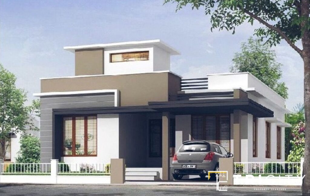 Front Elevation Designs For Small Houses With an Ultra-Modern Glass