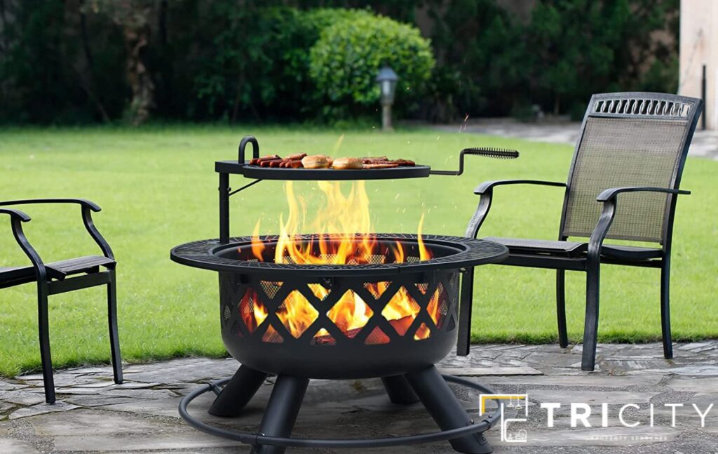 Get a Portable Fire Pit For Country Backyard Rustic Fire Pit Ideas 