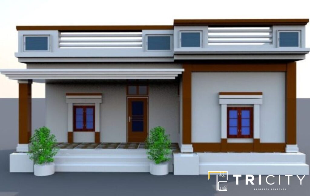 Single-floored Front Elevation Designs For Small Houses
