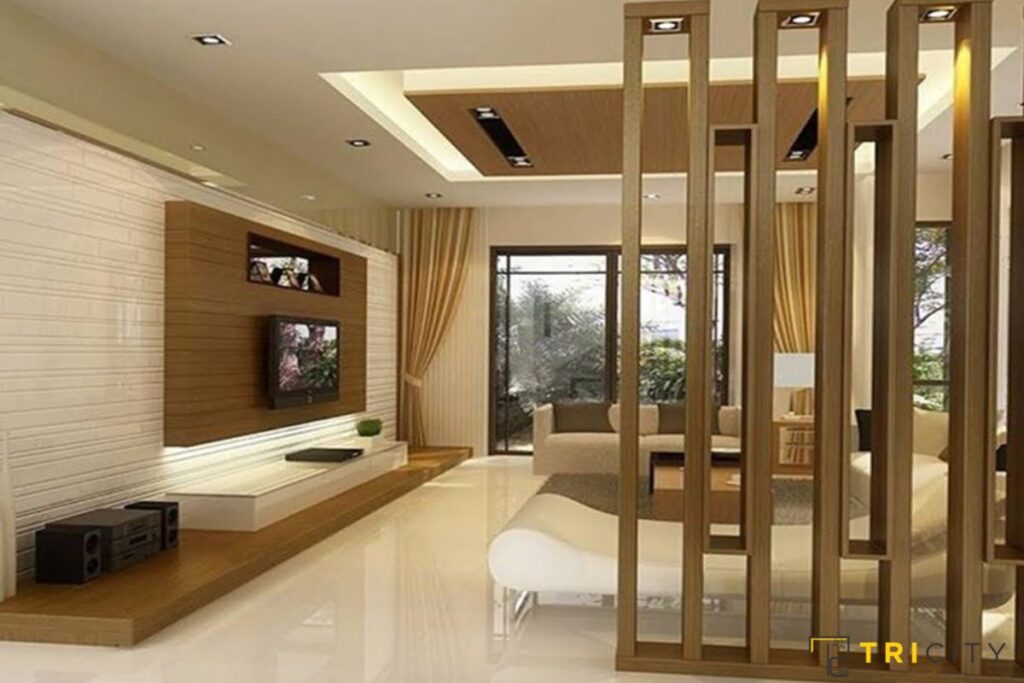 Artistic Partition Designs Between Living Dining