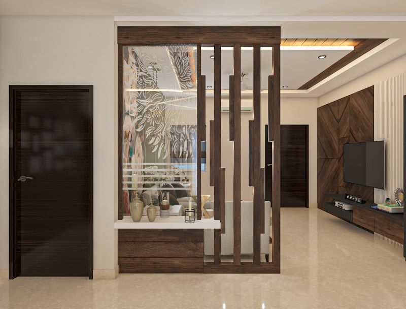 Laminate Hall Partition Designs Between Living Dining