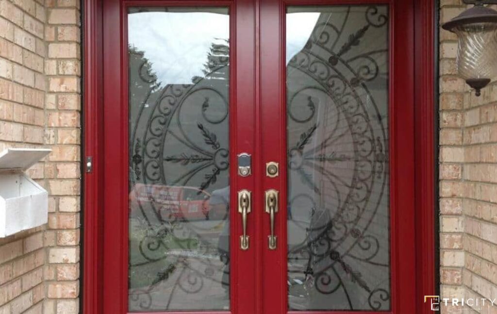 Red Designer Main Doors