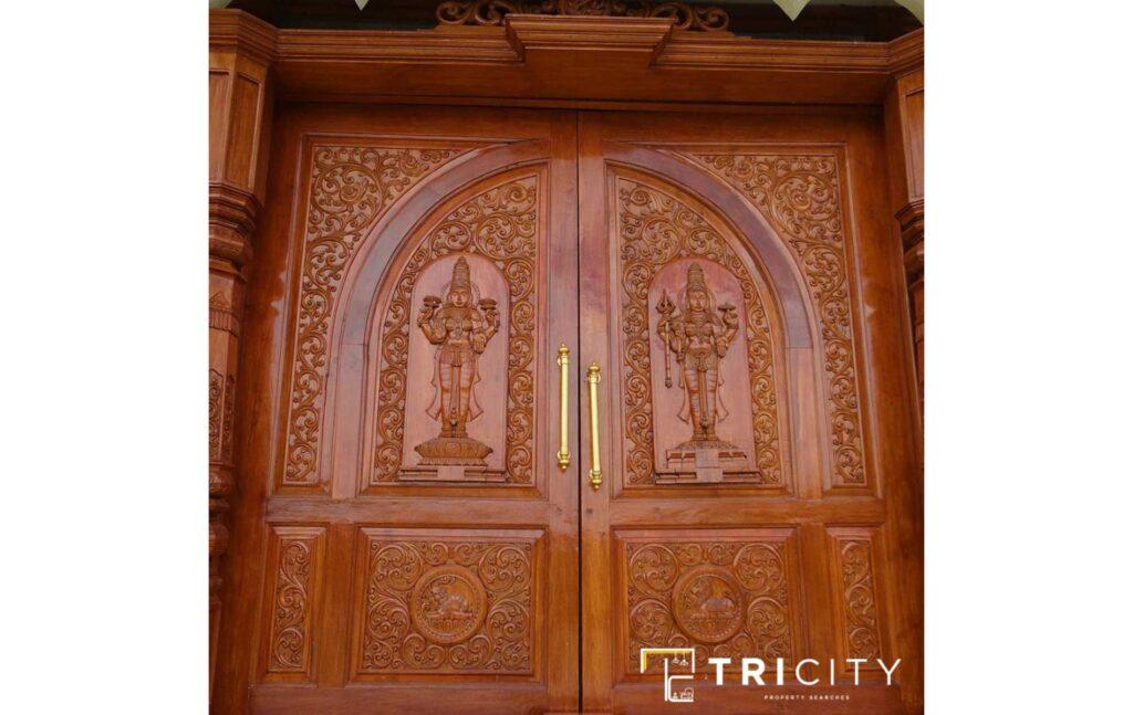 Indian Main Door Designs With Carved Traditional Motifs