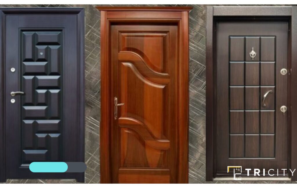 Paneled Indian Main Door Designs