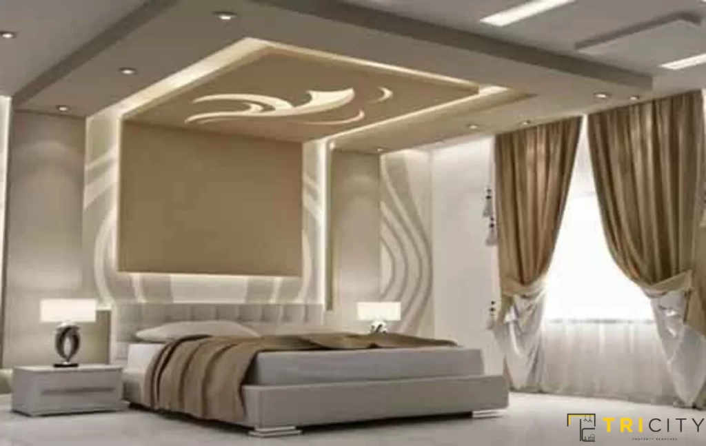 Bedroom New Modern POP Plus Minus Design 