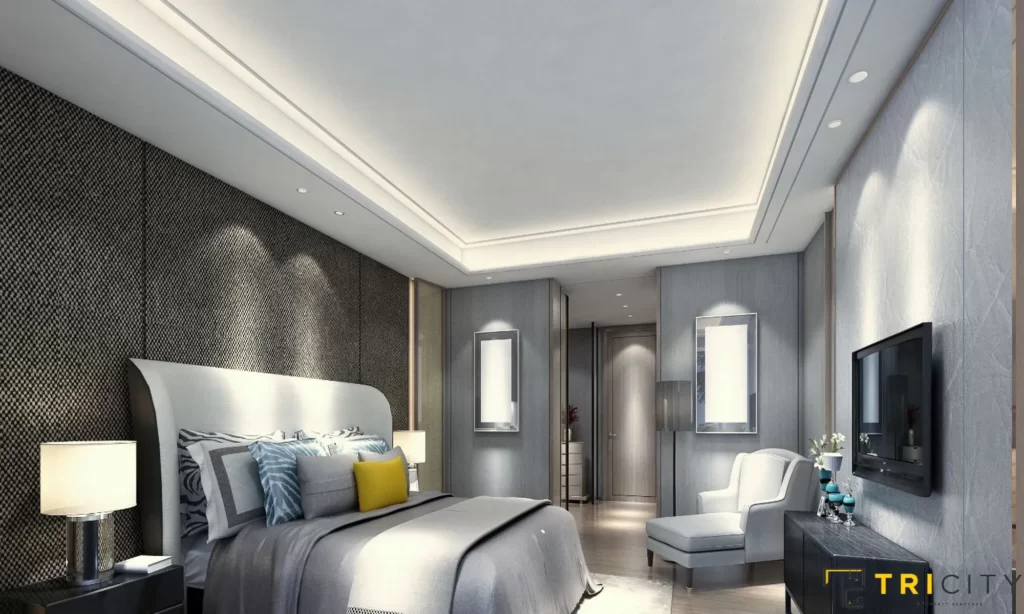 Timeless Bedroom Modern POP Plus Minus Design 2021