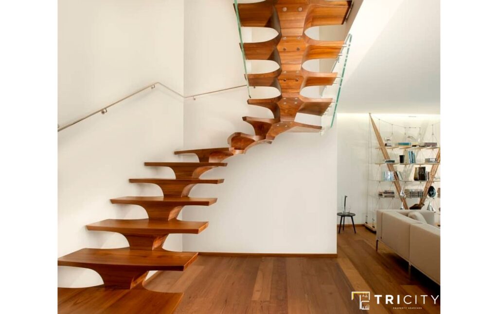 Geometric Steps Limited Space Small Space Stairs Design
