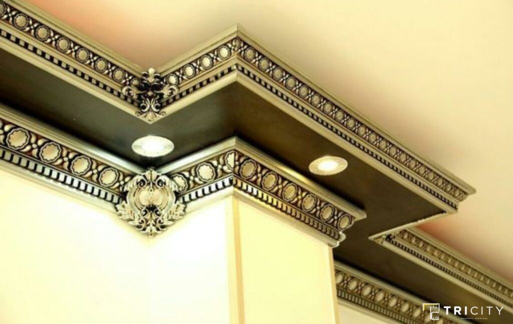 Ornamented Handmade POP Design For Roof