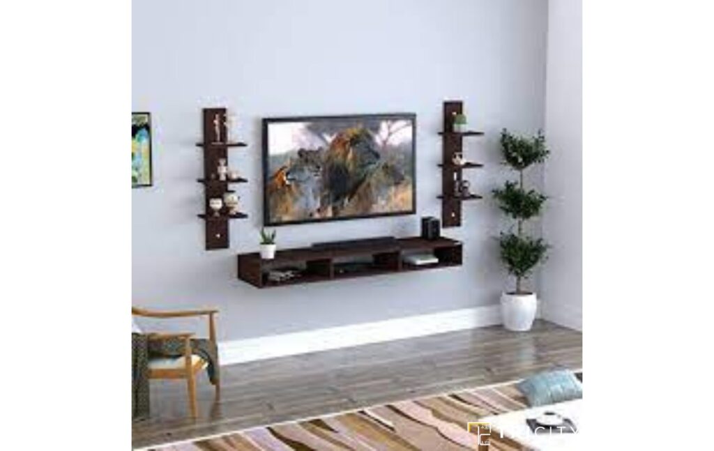 Mounted TV Panel Design For Bedroom
