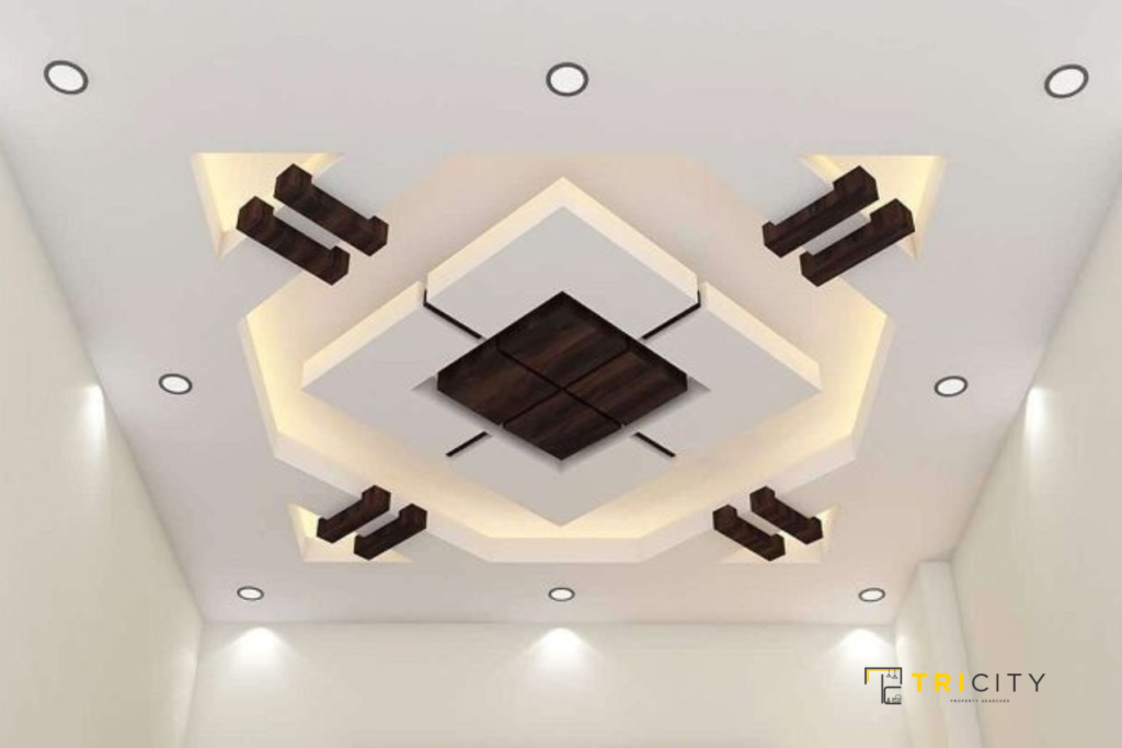 Modern Simple POP Design Hall - Symmetric