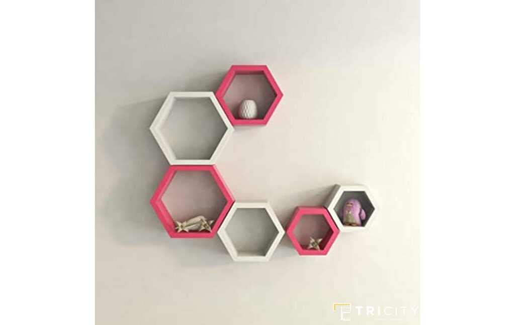 Hexagonal Latest Showcase Design For Hall
