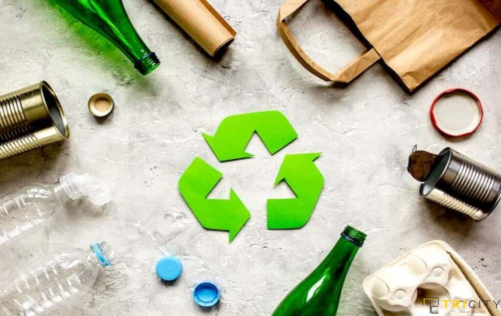 Verwenden Sie recycelbare oder wiederverwendbare Produkte