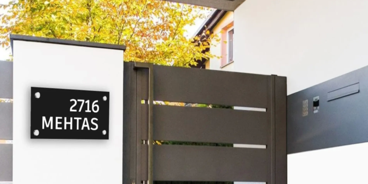 Name Plate Design For Main Gate - 12 Trending Designs That Look The Best